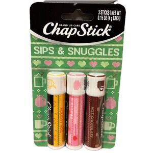 ChapStick Winter Collection Flavored Lip Balm Sips & Snuggles 3pk